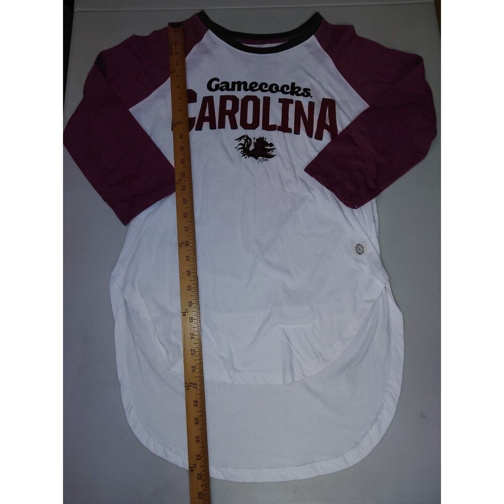 Three Square South Carolina Gamecocks Baseball Tee Shirt Raglan XL Burgundy... - Picture 6 of 11